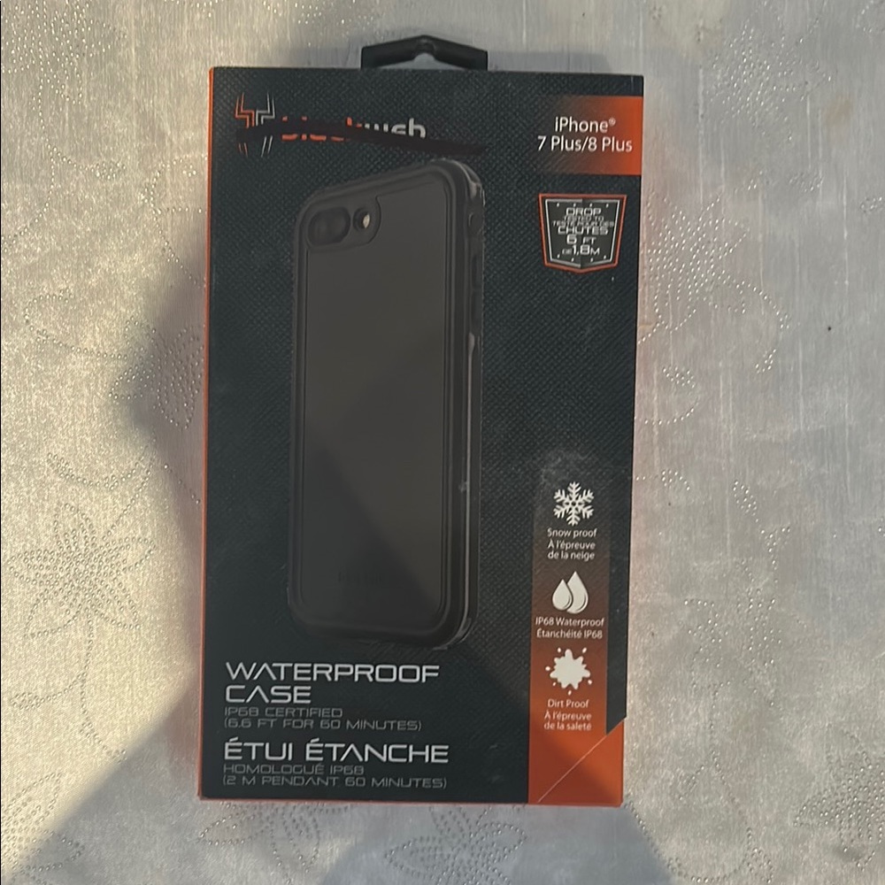 Black Wxb Black Waterproof Phone Case with Dust Protection